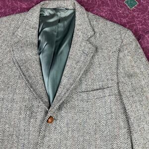 Harris Tweed Blazer Vintage Scottish Wool